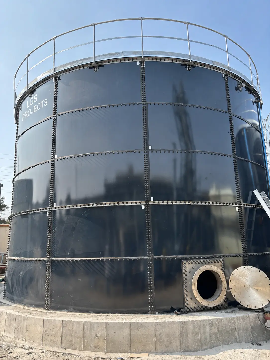 Glass lined steel tank
